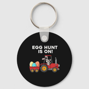 Egg Hunt Is On Easter Day Bunny Boys Girls Kids Key Ring