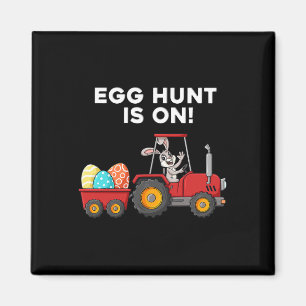 Egg Hunt Is On Easter Day Bunny Boys Girls Kids Magnet