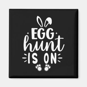 Egg Hunt Is On Funny Easter Day The Egg Hunting Is Magnet