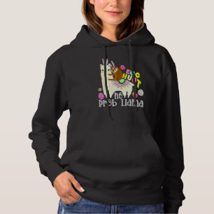 Egg Hunt No Prob Llama Bunny Sloth Riding Llama Ea Hoodie