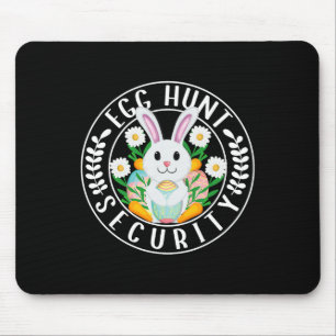 Egg Hunt Security Funny Easter Egg Hunt Supervisor Mouse Mat