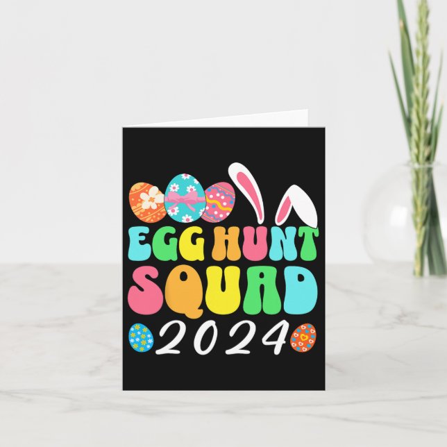 Egg Hunt Squad 2024 Easter Egg Hunting Crew Matchi Card (Front)