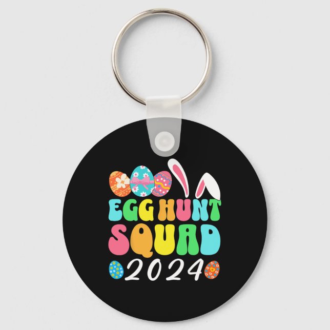 Egg Hunt Squad 2024 Easter Egg Hunting Crew Matchi Key Ring (Front)