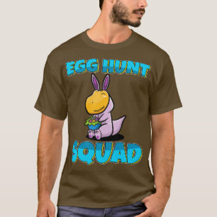 Egg Hunt Squad Cute Dino Easter Eggs Hunting  T-Shirt