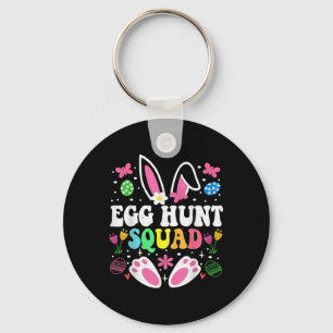 Egg Hunt Squad Egg Hunt Crew Family Happy Easter B Key Ring