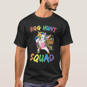 Egg Hunt Squad For Kids Cute Unicorn Easter Squad T-Shirt
