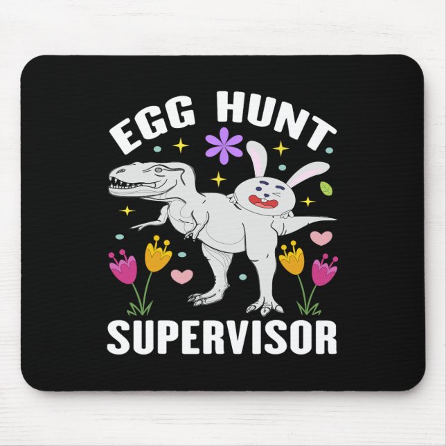 Egg Hunt Supervisor And Egg Hunting Squad Moms Eas Mouse Mat (Front)