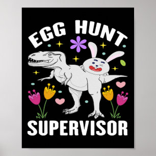 Egg Hunt Supervisor And Egg Hunting Squad Moms Eas Poster