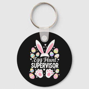 Egg Hunt Supervisor Funny Easter Day Egg Hunt Squa Key Ring