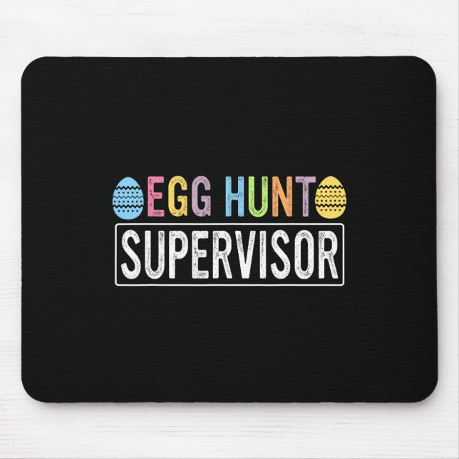 Egg Hunt Supervisor Matching Egg Hunting Mum Dad E Mouse Mat (Front)