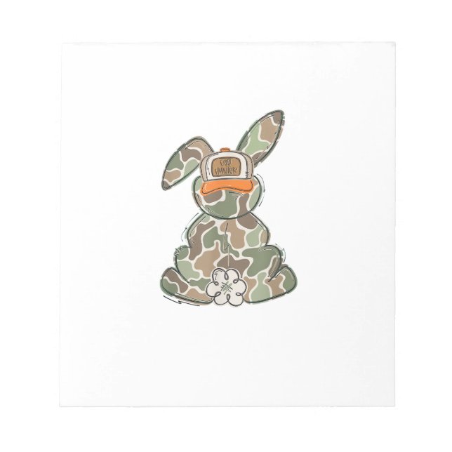Egg Hunter Camo Easter Toddler Easter Day Camo Eas Notepad (Front)