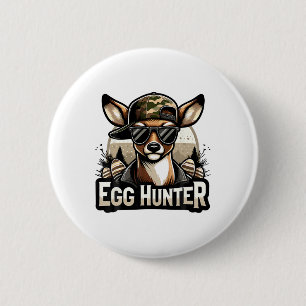 Egg Hunter Deer Buck Backward Cap Deer Hunting Eas 6 Cm Round Badge