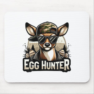 Egg Hunter Deer Buck Backward Cap Deer Hunting Eas Mouse Mat