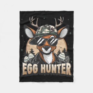 Egg Hunter Deer Buck Byckward Cap Deer Hunting Eas Fleece Blanket