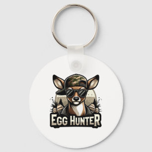 Egg Hunter Deer Buck Byckward Cap Deer Hunting Eas Key Ring