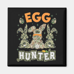 Egg Hunter Deer Buck Camo Cap Deer Hunting Easter Magnet