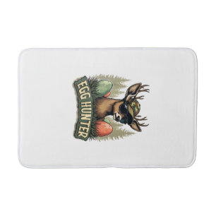 Egg Hunter Deer Buck Happy Easter Day Eggs Boys Ki Bath Mat