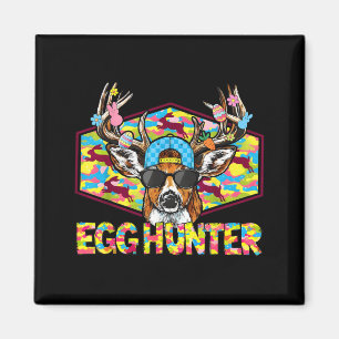 Egg Hunter Easter Deer Camo Buck Sunglasses Boys Magnet