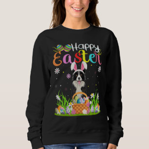 Egg Hunting Bunny Border Collie Dog Happy Easter 1 Sweatshirt