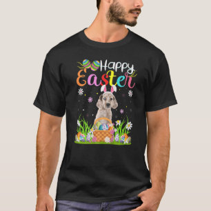 Egg Hunting Bunny English Setter Dog Happy Easter T-Shirt