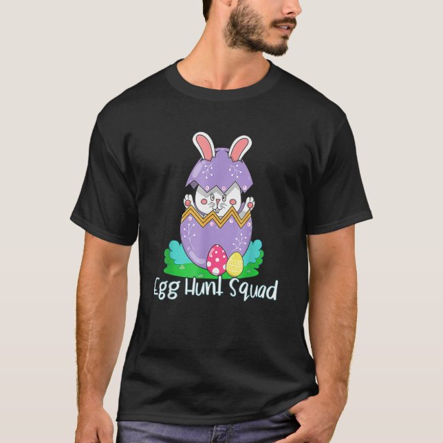 Egg Hunting Family Matching  Set Easter Squad 3 T-Shirt (Front)