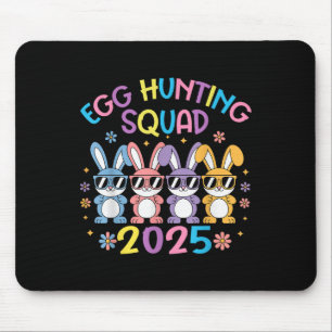 Egg Hunting Squad 2025 Happy Easter Bunny Family B Mouse Mat