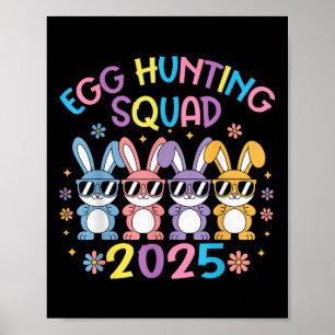 Egg Hunting Squad 2025 Happy Easter Bunny Family B Poster