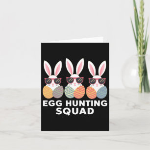 Egg Hunting Squad Boys Girls Easter Family  Card