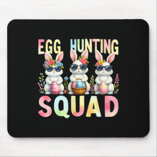 Egg Hunting Squad Easter Day Bunny Egg Hunt Happy Mouse Mat