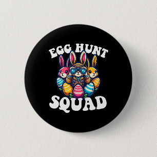 Egg Hunting Squad Graphic Easter Egg Hunt Easter D 6 Cm Round Badge
