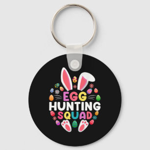 Egg Hunting Squad Happy Easter Day Hunting Season Key Ring