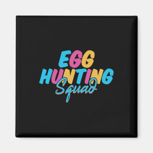 Egg Hunting Squad Happy Easter Day Hunting Season Magnet