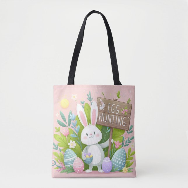 Egg Hunting Tote Bag (Front)