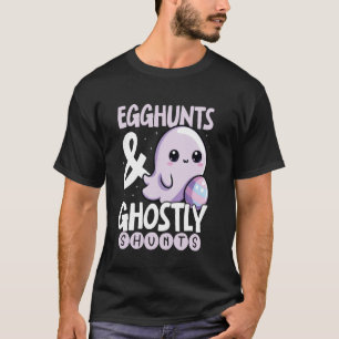 Egg Hunts and Ghostly Shunts Cute Ghost Easter T-Shirt