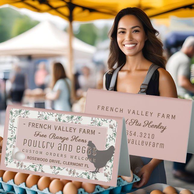 Egg  Label Botanical Hen Eggs Rose Farmhouse (Creator Uploaded)