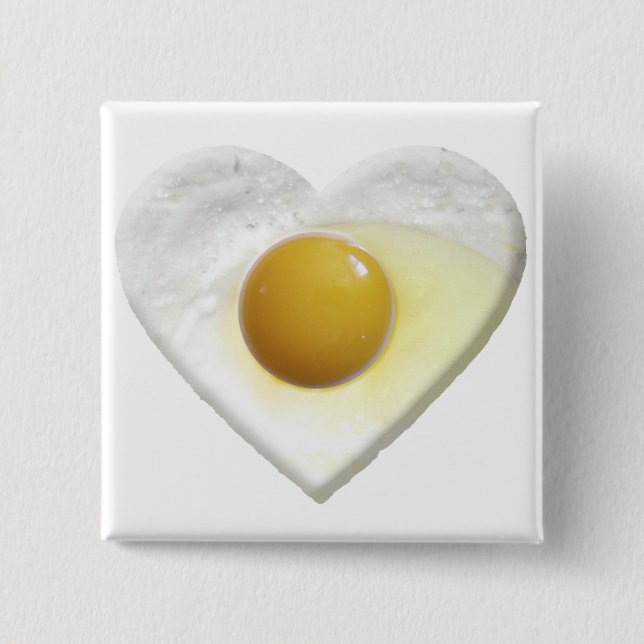 Egg LOVE 15 Cm Square Badge (Front)
