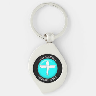 EGG Medical Alert Metal Keychain