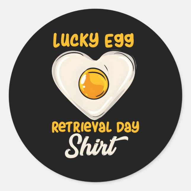 Egg Retrieval Day For Ivf Transfer Day Classic Round Sticker (Front)