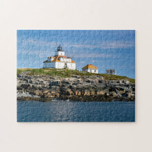 Egg Rock Lighthouse Bar Harbour Maine Jigsaw Puzzle