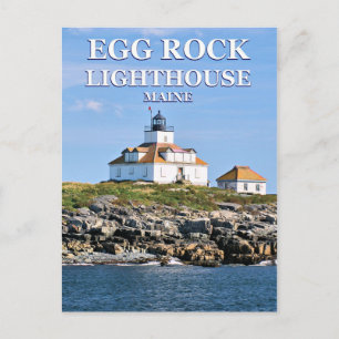 Egg Rock Lighthouse, Bar Harbour Maine Postcard