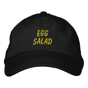 Egg Salad Embroidered Hat Funny Food Lover