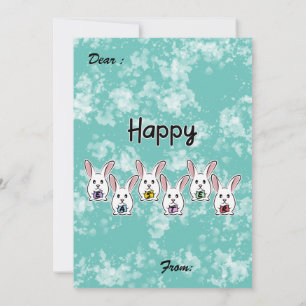 Egg Shaped Easter Rabbits