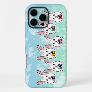 Egg Shaped Easter Rabbits iPhone 16 Pro Max Case