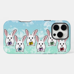 Egg Shaped Easter Rabbits iPhone 16 Pro Max Case