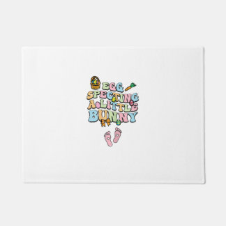 Egg Specting A Little Bunny Easter Pregnancy Annou Doormat