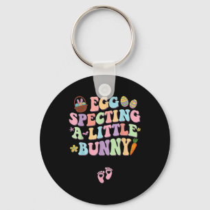Egg Specting A Little Bunny Easter Pregnancy Annou Key Ring