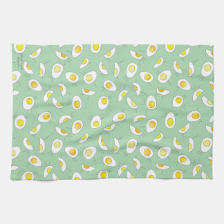 Egg-Static! - in pale green Tea Towel