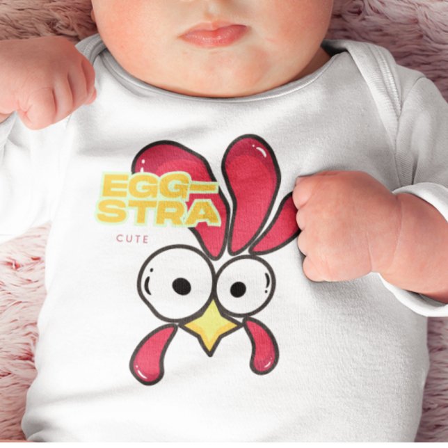 EGG-STRA Cute Rooster Baby Bodysuit (Creator Uploaded)