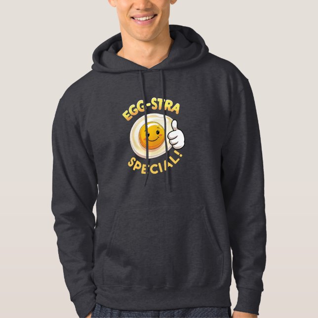 🥚 Egg-stra Special – Funny Cute Egg Pun Hoodie (Front)