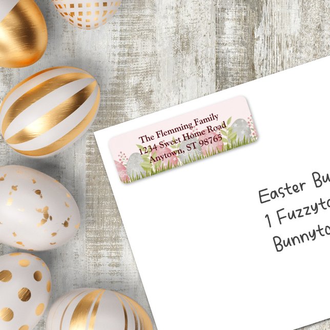 Egg-stra Sweet Customisable Easter Return Address (Egg-stra Sweet Customizable Easter Egg Return Address Label)